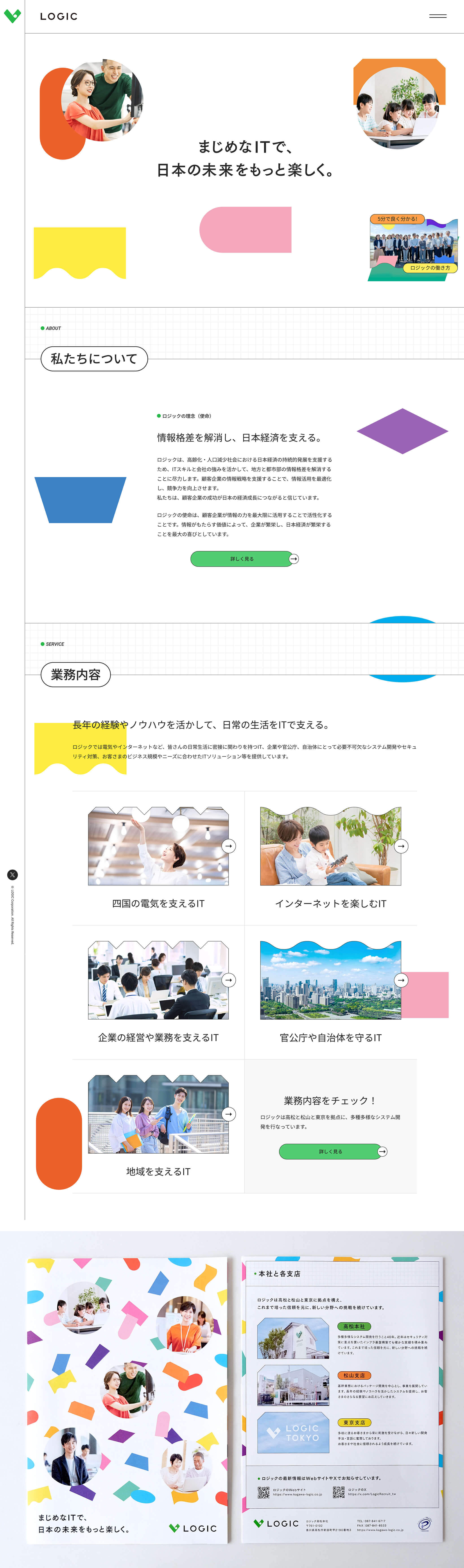 ロジック様の採用特化型Webサイト